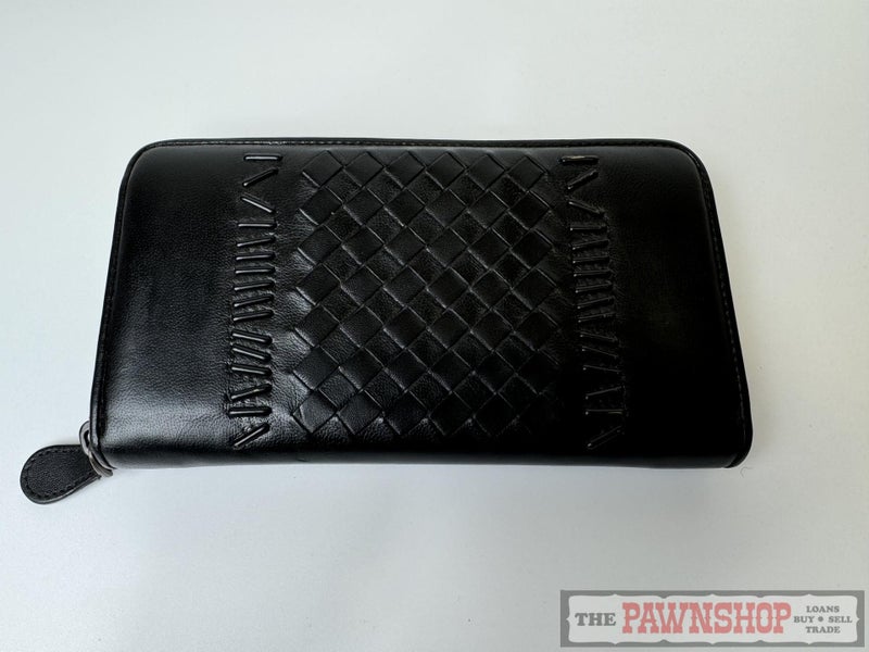 Bottega Veneta Intrecciato Bar Stud Zip Wallet